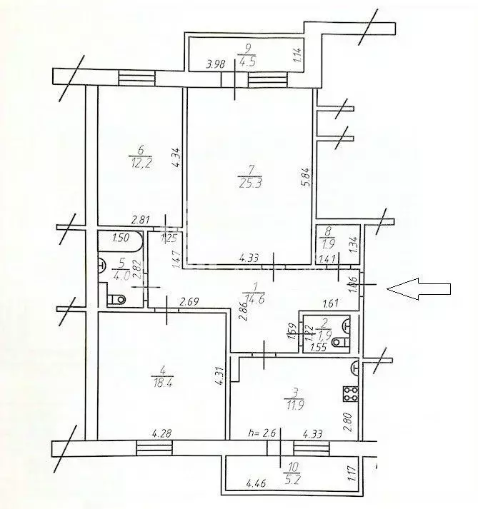 3-к кв. Ханты-Мансийский АО, Ханты-Мансийск Южный мкр, ул. Ямская, 1/1 ... - Фото 1