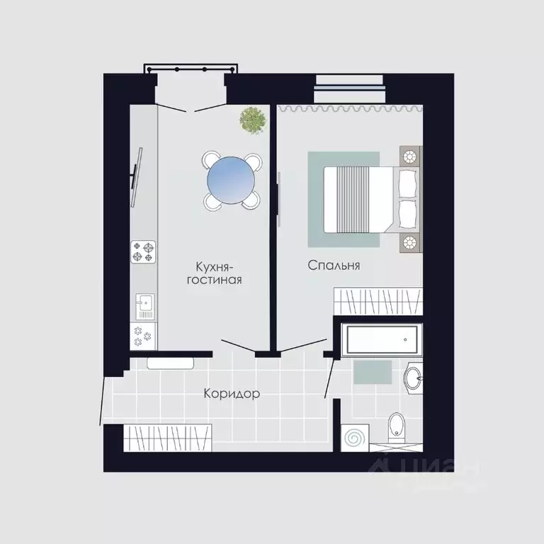 1-к кв. Оренбургская область, Оренбургский район, пос. Пригородный, ... - Фото 1