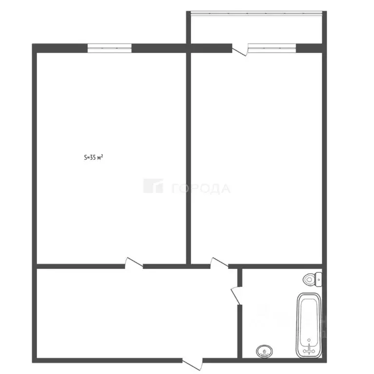 1-к кв. Алтайский край, Барнаул ул. 6-я Нагорная, 15Г/9 (35.0 м) - Фото 1