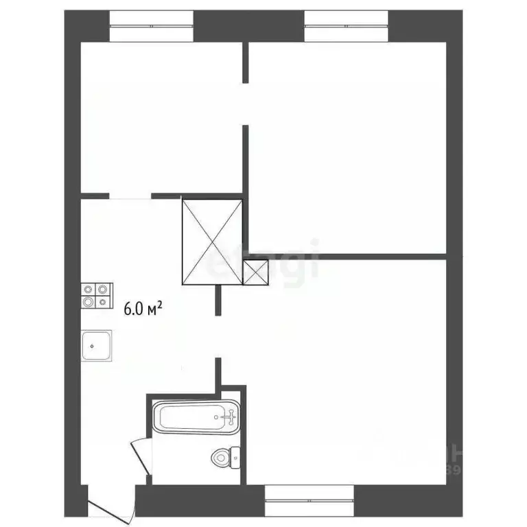 2-к кв. Кемеровская область, Березовский ул. Резвых, 24 (37.2 м) - Фото 2