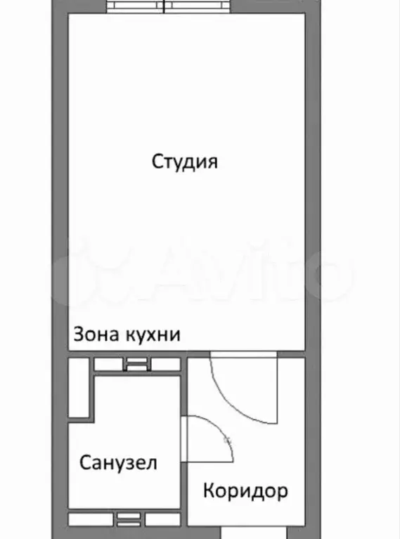 Квартира-студия, 11,6 м, 1/16 эт. - Фото 0