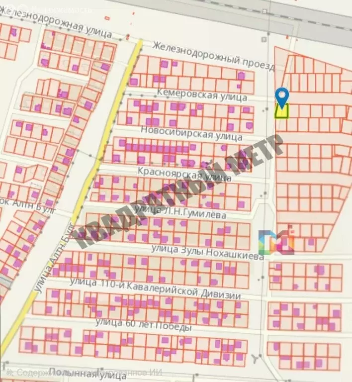 Участок в Элиста, Кемеровская улица (6 м) - Фото 1