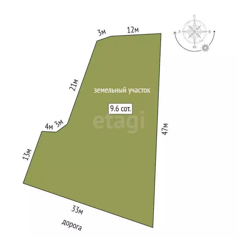 Участок в Якутск, Мархинская улица (9.6 м) - Фото 0