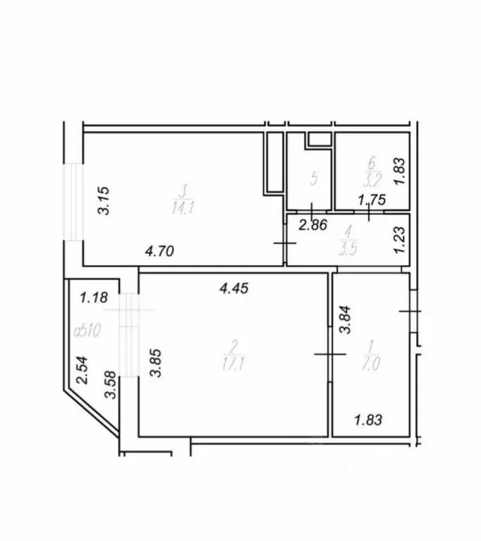 1-к кв. Рязанская область, Рязань ул. Старая Дубрава, 1 (46.5 м) - Фото 1