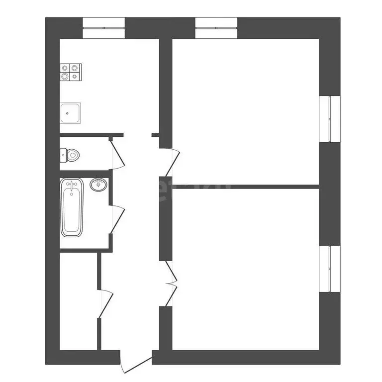2-комнатная квартира: Дмитров, Инженерная улица, 17 (58.8 м) - Фото 1