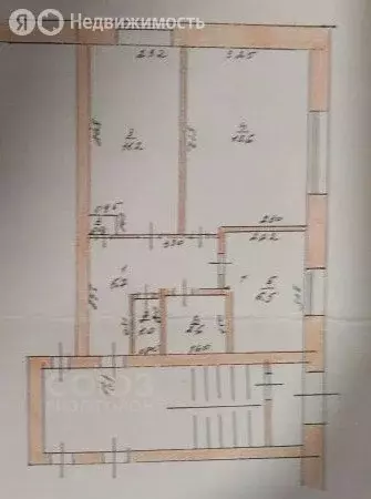 2-комнатная квартира: хутор Закутский, улица Ленина, 1 (44 м) - Фото 1