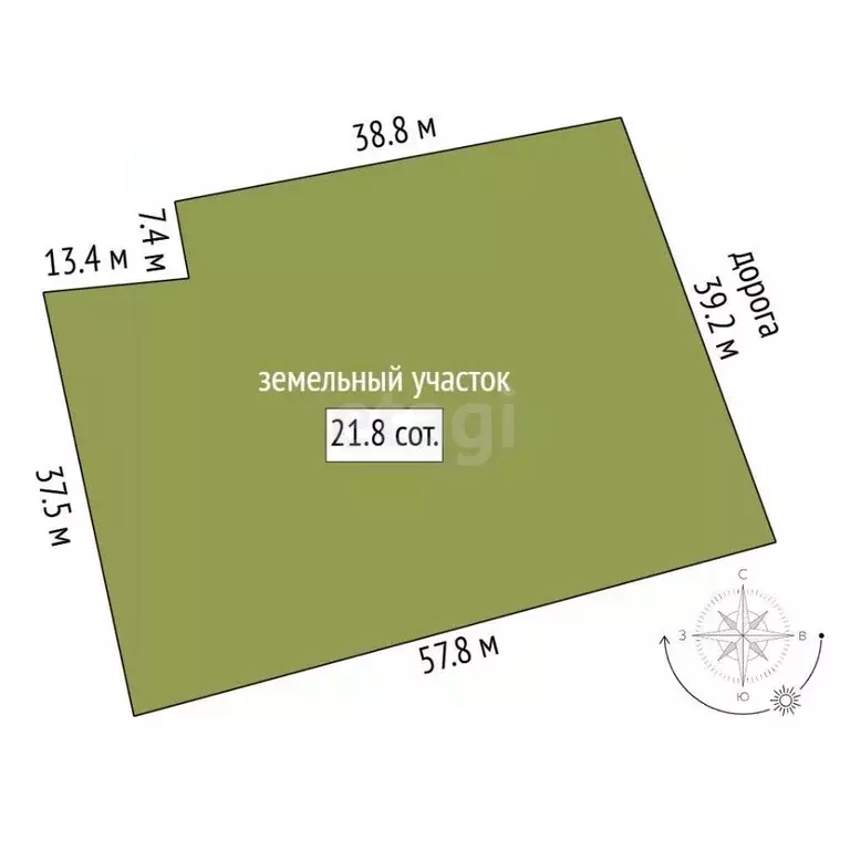 Участок в Башкортостан, с. Федоровка ул. Коммунистическая (21.81 сот.) - Фото 2