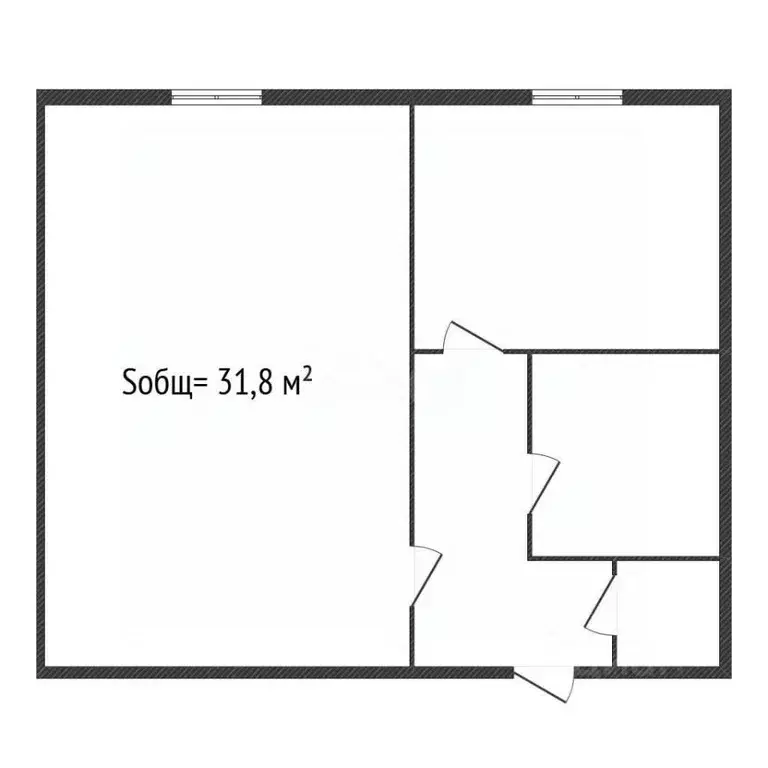 1-к кв. Брянская область, Брянск Ново-Советская ул., 61 (31.8 м) - Фото 2
