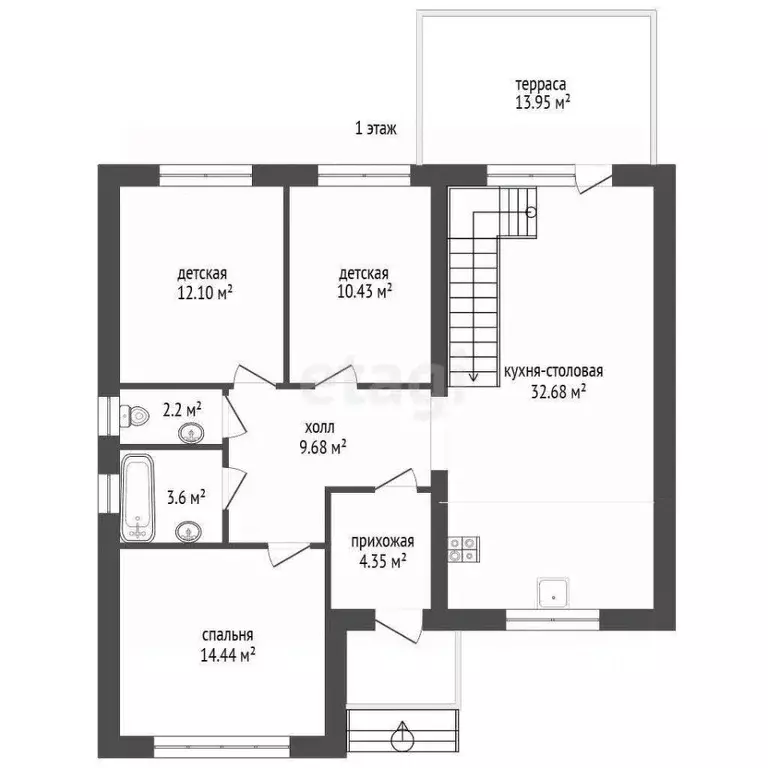 Дом в Ростовская область, Неклиновский район, Новобессергеневское ... - Фото 2