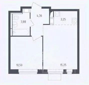 Квартира, 1 комната, 37 м - Фото 2