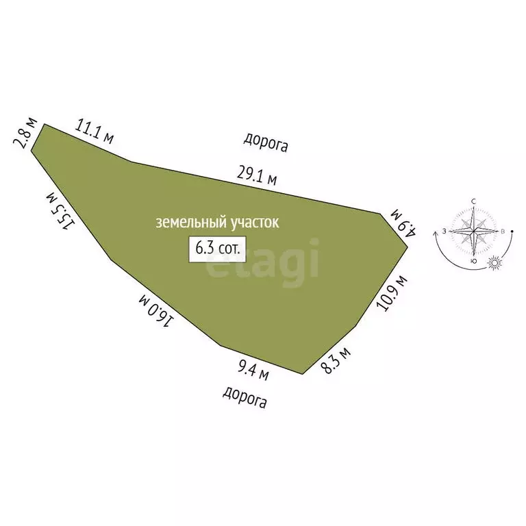 Участок в Малый Маяк, Таврическая улица (6 м) - Фото 1