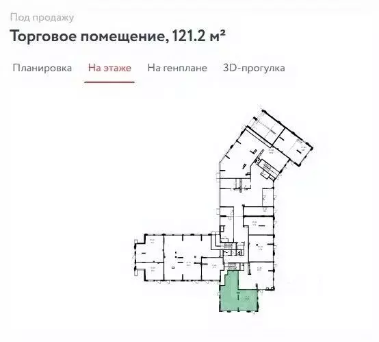 Торговая площадь в Москва ул. Зорге, 25С2 (121 м) - Фото 1