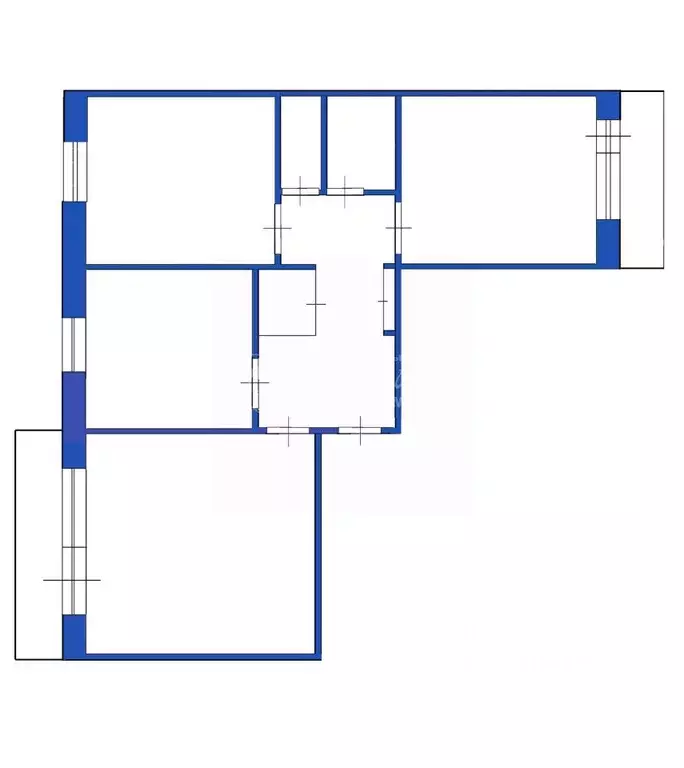 3-к кв. Кемеровская область, Кемерово Октябрьский просп., 38В (73.5 м) - Фото 2