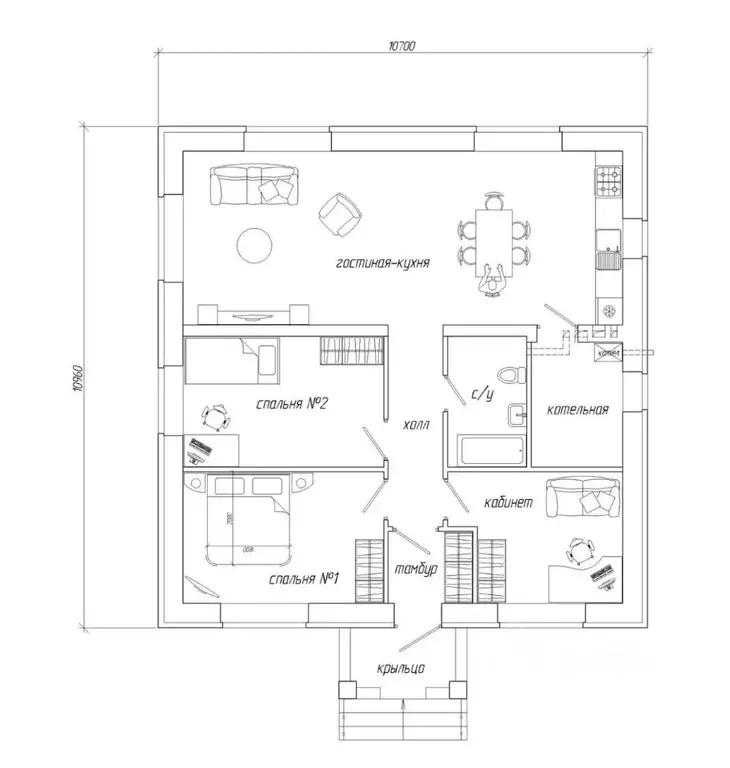 Дом в Омская область, Омский район муниципальный округ, с. Ребровка  ... - Фото 2