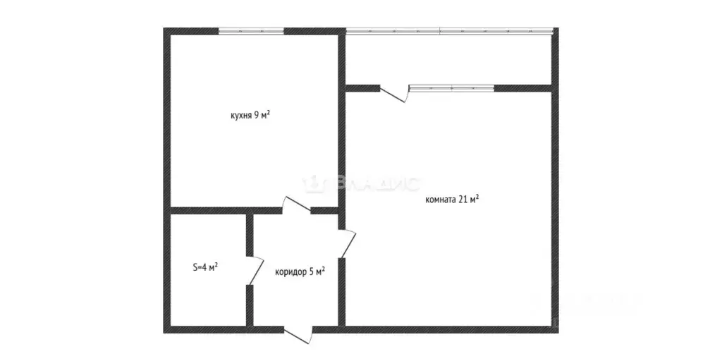 1-к кв. Адыгея, Майкоп Шоссейная ул., 22 (39.0 м) - Фото 2