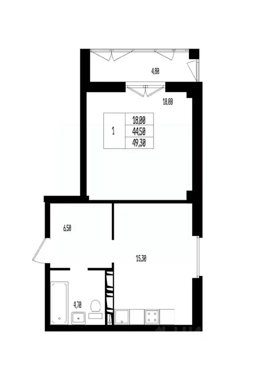 Свободной планировки кв. Волгоградская область, Волгоград 131-й мкр, ... - Фото 1