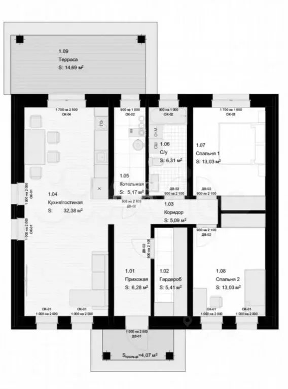 Дом в Тюменская область, Нижнетавдинский муниципальный округ, с. ... - Фото 2