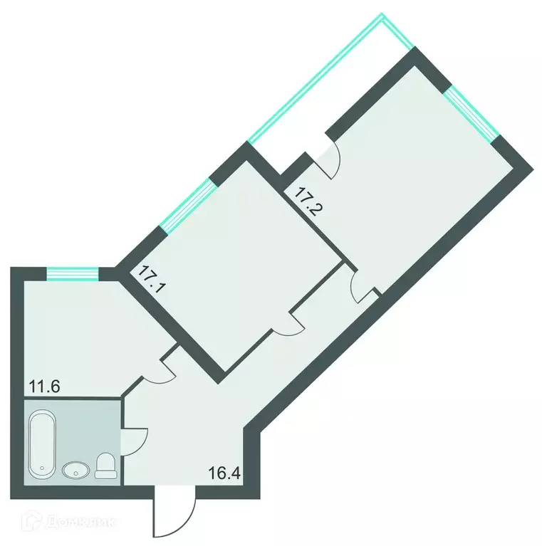 Продаётся 2-к квартира, 67.7 м - Фото 1