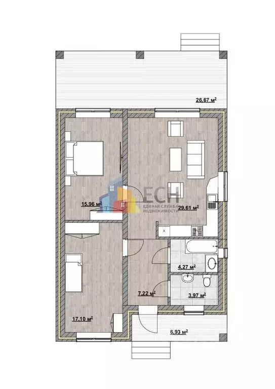 Дом в Тульская область, Тула городской округ, с. Частое  (85 м) - Фото 2