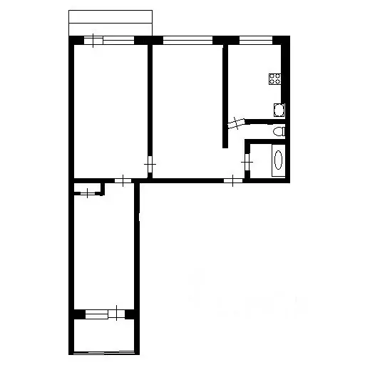 3-к кв. Татарстан, Казань ул. Четаева, 24 (62.1 м) - Фото 1