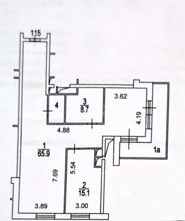 3-к кв. Москва Шмитовский проезд, 16С2 (93.0 м) - Фото 2