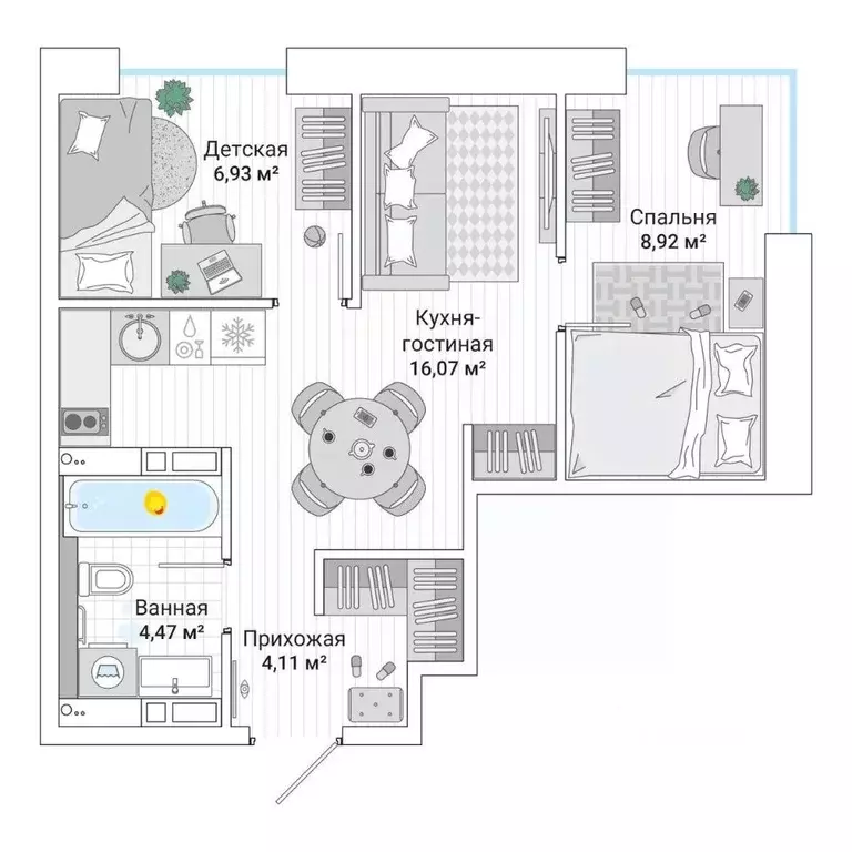3-к кв. Приморский край, Владивосток ул. Нейбута (41.0 м) - Фото 1