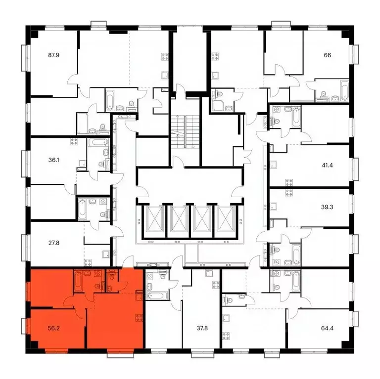 2-к кв. Москва Красноказарменная ул., 15к2 (55.9 м) - Фото 1