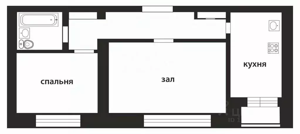 2-к кв. Челябинская область, Челябинск ул. Овчинникова, 7Б (40.4 м) - Фото 2