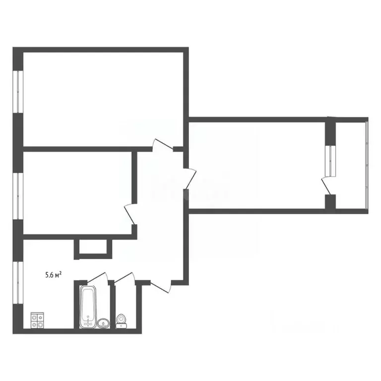 3-к кв. Ямало-Ненецкий АО, Новый Уренгой ул. Геологоразведчиков, 8 ... - Фото 2