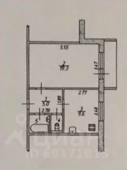 1-к кв. Орловская область, Орел Пожарная ул., 30 (39.8 м) - Фото 1