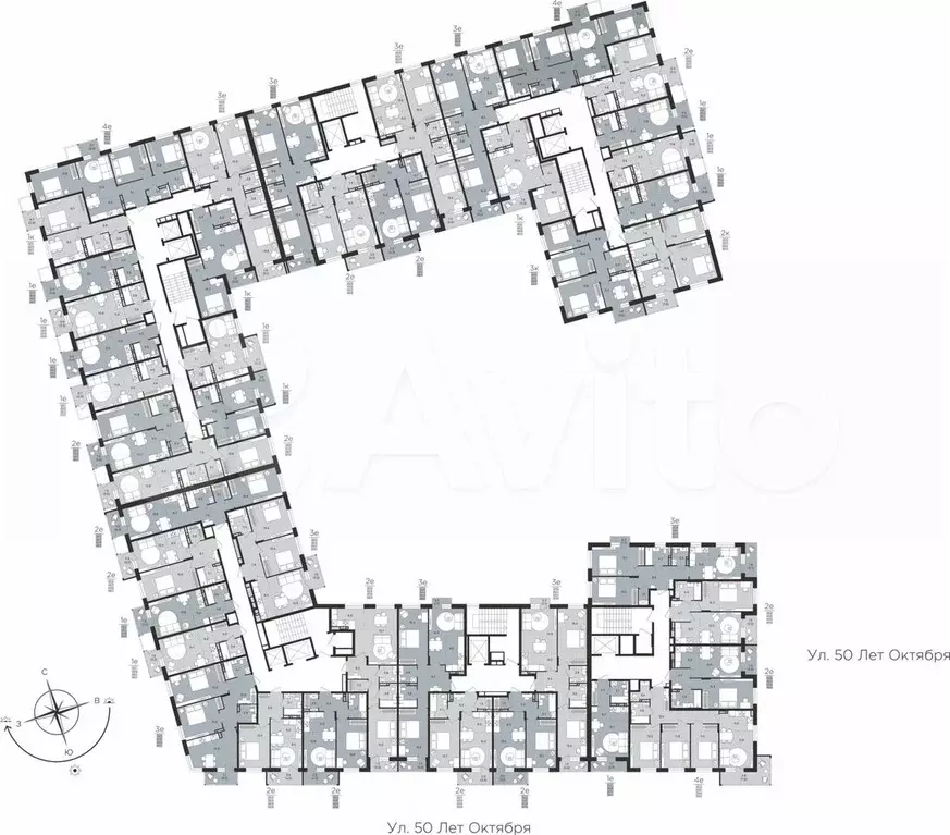 3-к. квартира, 62 м, 4/8 эт. - Фото 1