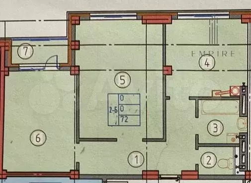 3-к. квартира, 72 м, 5/8 эт. - Фото 0