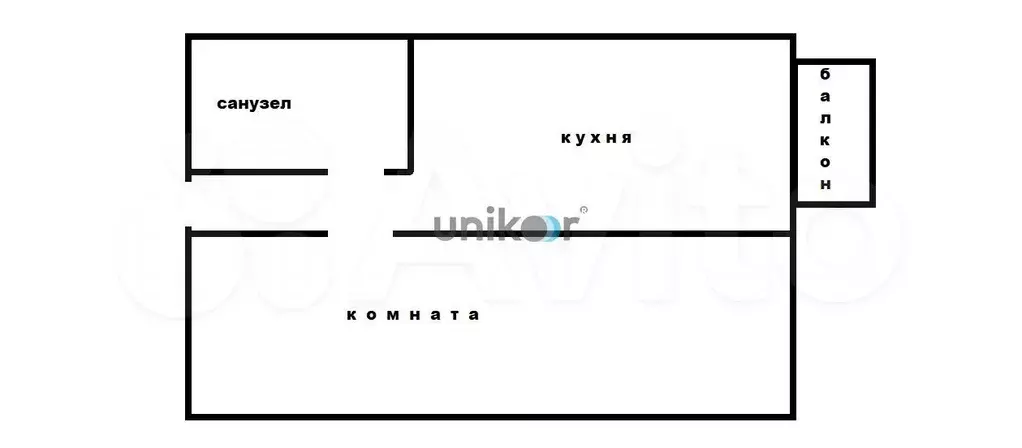 1-к. квартира, 29 м, 5/5 эт. - Фото 0