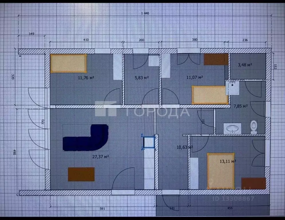 Дом в Кемеровская область, Новокузнецк Радужная ул., 5А (100 м) - Фото 2