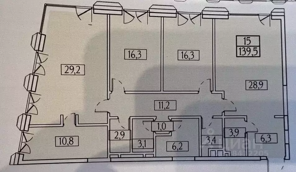 Свободной планировки кв. Москва 2-й Обыденский пер., 5 (139.5 м) - Фото 1