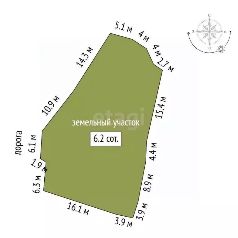 Участок в Ханты-Мансийский АО, Сургут ул. Рыбников (6.0 сот.) - Фото 1