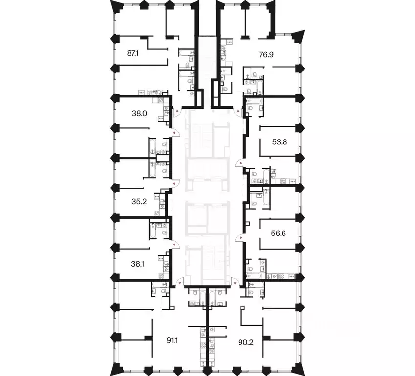 3-к кв. Москва ул. Маршала Бирюзова (76.9 м) - Фото 1