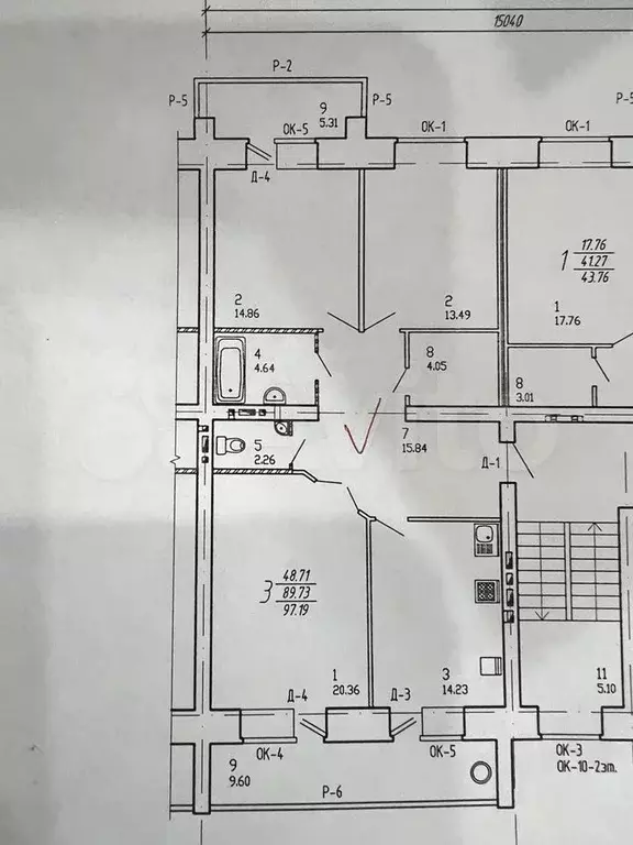 3-к. квартира, 98 м, 5/7 эт. - Фото 0