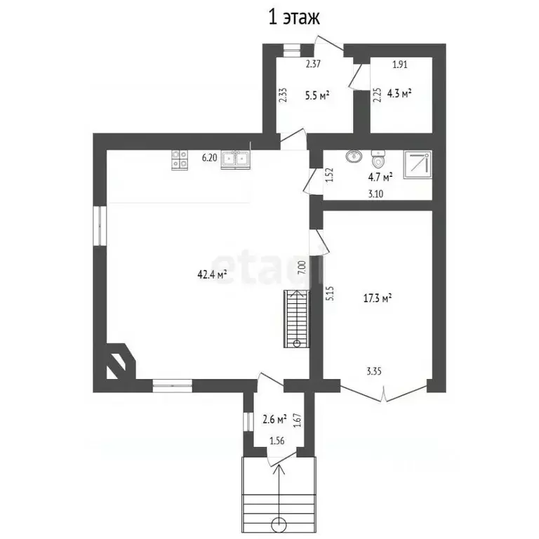 Дом в Ямало-Ненецкий АО, Новый Уренгой проезд Ялтинский, 43 (145 м) - Фото 2