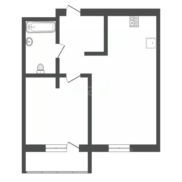 2-к кв. Тульская область, Тула городской округ, пос. Петровский ул. ... - Фото 2