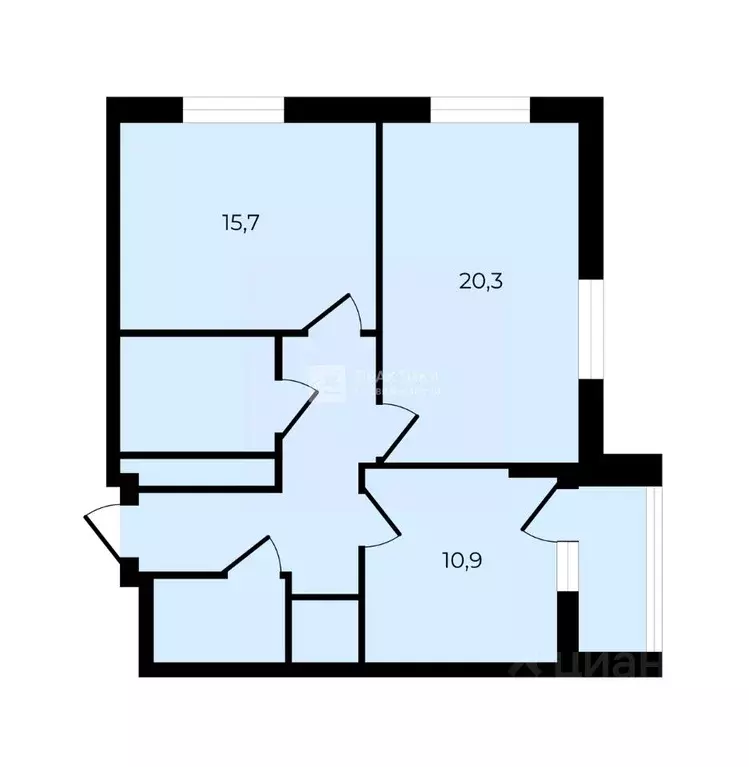 2-к кв. Москва Краснобогатырская ул., 36 (64.6 м) - Фото 2
