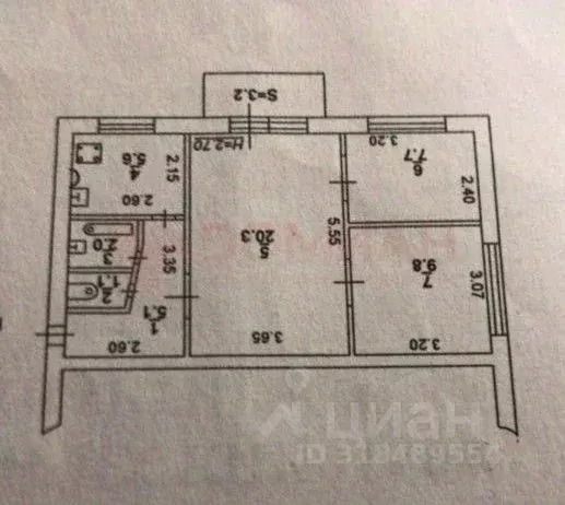 3-к кв. Ростовская область, Ростов-на-Дону Клубная ул., 6а (51.6 м) - Фото 0