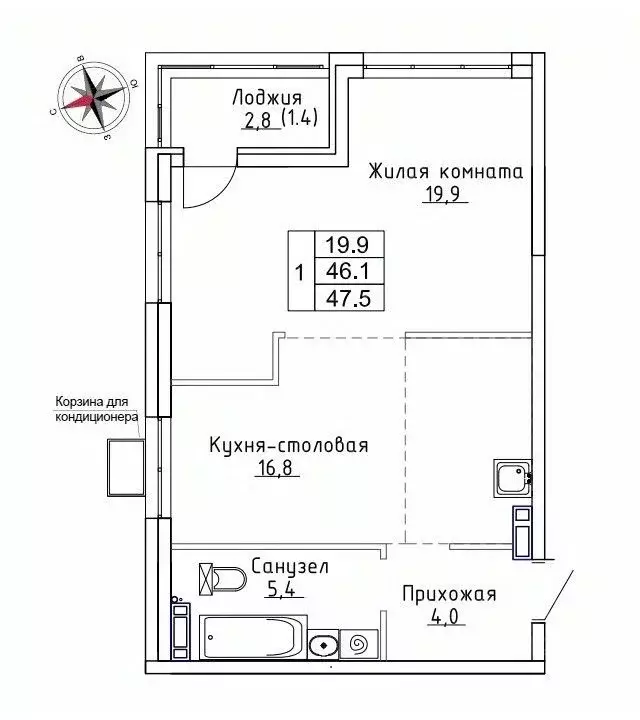 1-к кв. Приморский край, Надеждинский район, пос. Новый Новый жилой ... - Фото 1