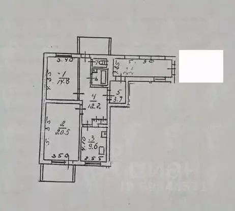 2-к кв. Астраханская область, Астрахань ул. Баумана, 11 (80.0 м) - Фото 1