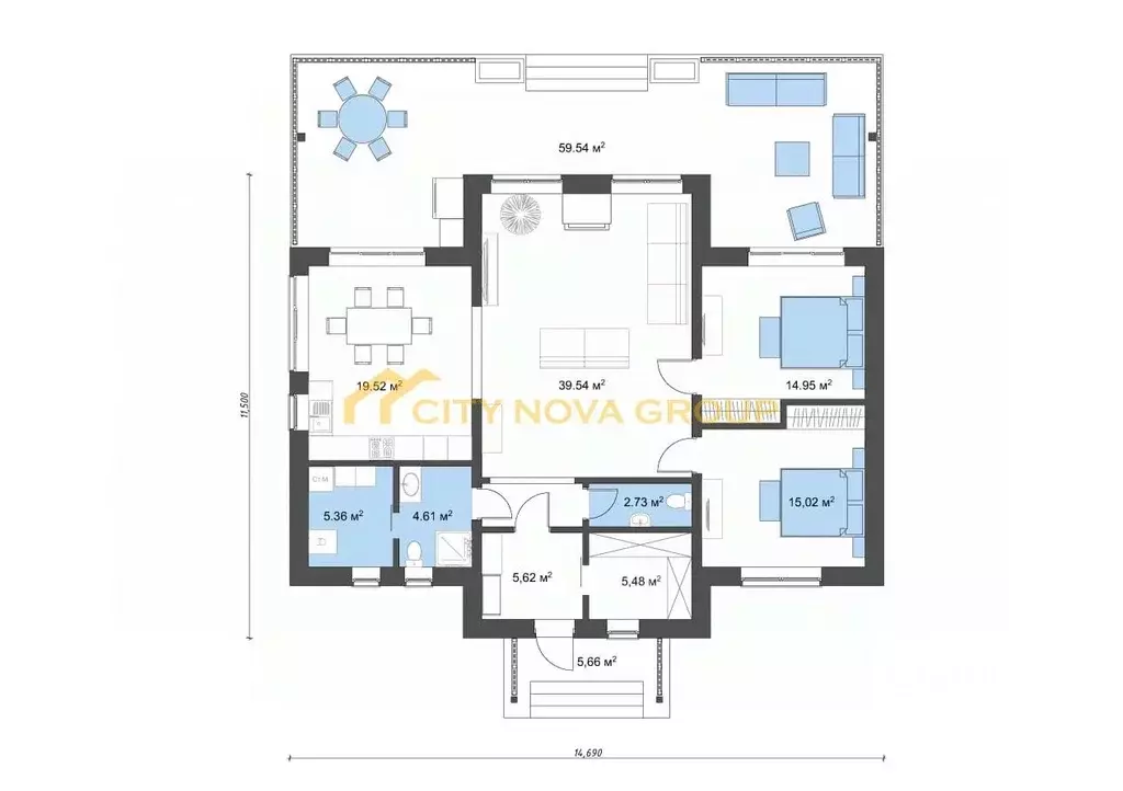 Дом в Московская область, Клин городской округ, д. Егорьевское 15 (178 ... - Фото 2