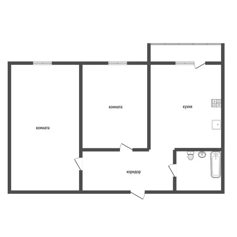 2-комнатная квартира: Воронеж, улица Антонова-Овсеенко, 41 (71 м) - Фото 1