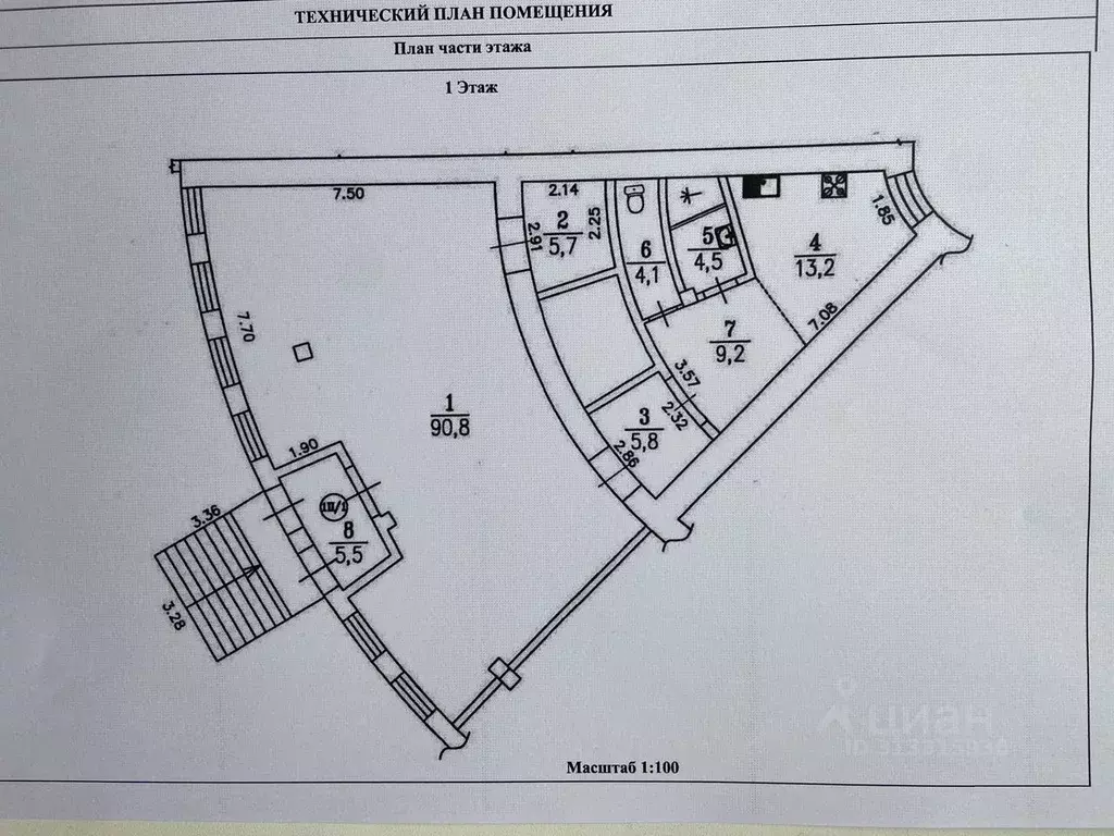 2-к кв. Омская область, Омск ул. Ватутина, 22А (90.0 м) - Фото 1