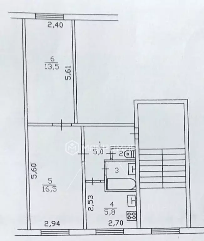 2-к кв. Ленинградская область, Всеволожск ул. Победы, 10 (44.3 м) - Фото 2