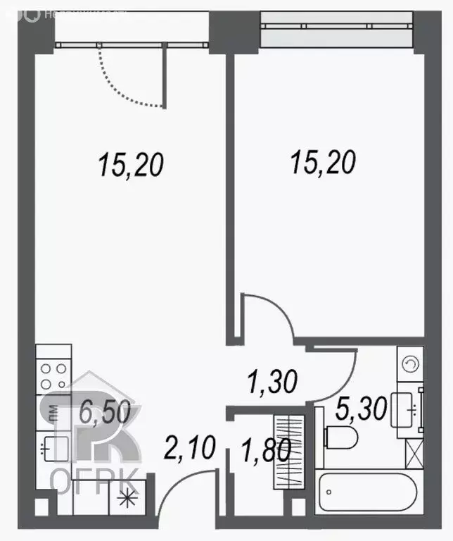 2-комнатная квартира: Москва, улица Академика Челомея, 1А (47 м) - Фото 0