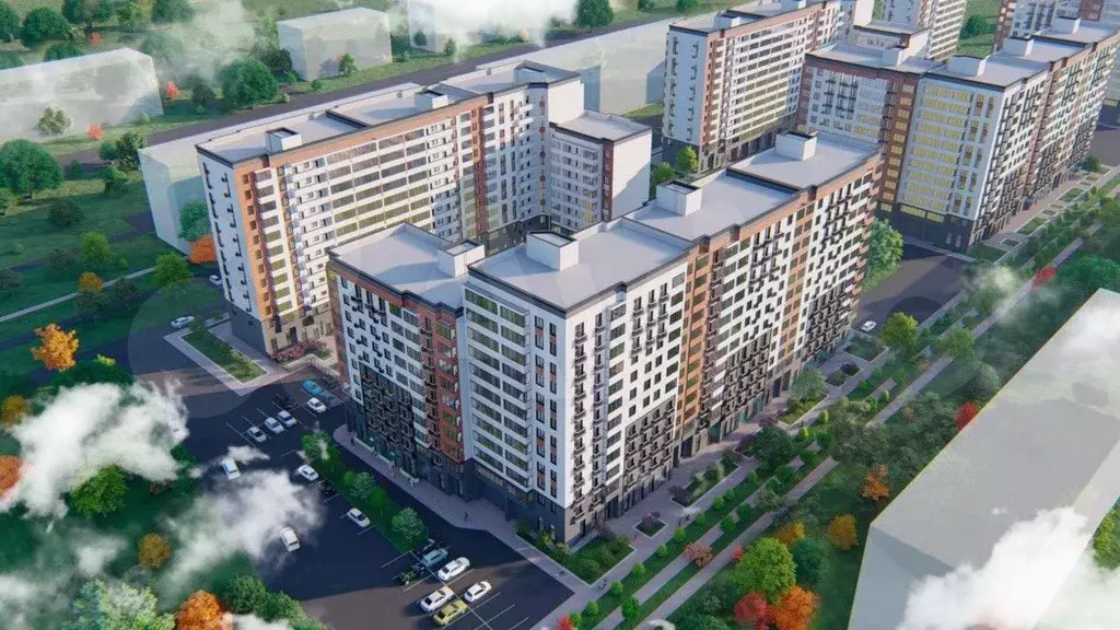 1-к. квартира, 34,7 м, 7/12 эт. - Фото 1